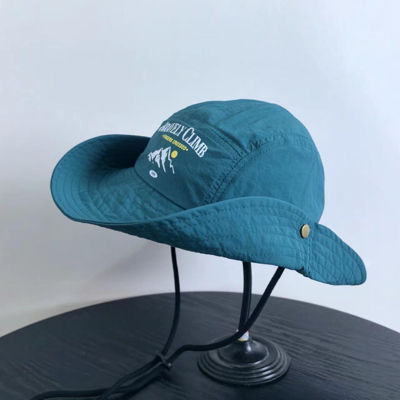 

Інструментальний капелюх від сонця з полями, літній капелюх для альпінізму та кемпінгу, чоловічий та жіночий капелюх-відро, вуличний капелюх від сонця з УФ-захистом M（56-58cm）