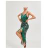 1920s Retro Sequin Tassel Midi Evening Dress