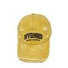 European and American letter embroidery soft top baseball cap men and women street fashion old ripped cap showing small face