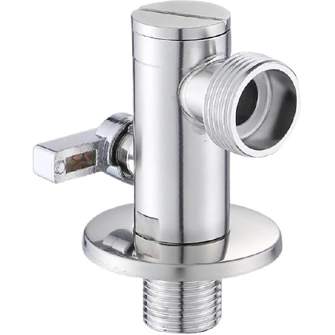 Triangle Valve Stainless Steel Toilet Angle Valve G1/2 G3/4 Interface 304 Stainless Steel Home Improvement Bathroom Accessories(G3-4)