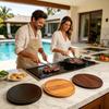 Cutting Board With Rack Meal Prep Kitchenware With Stand Kitchen Steak Cutting Board For Meat Fruit Vegetables BBQ Picnic