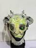 Halloween Green Forest Elf Latex Mask - Old Man Design