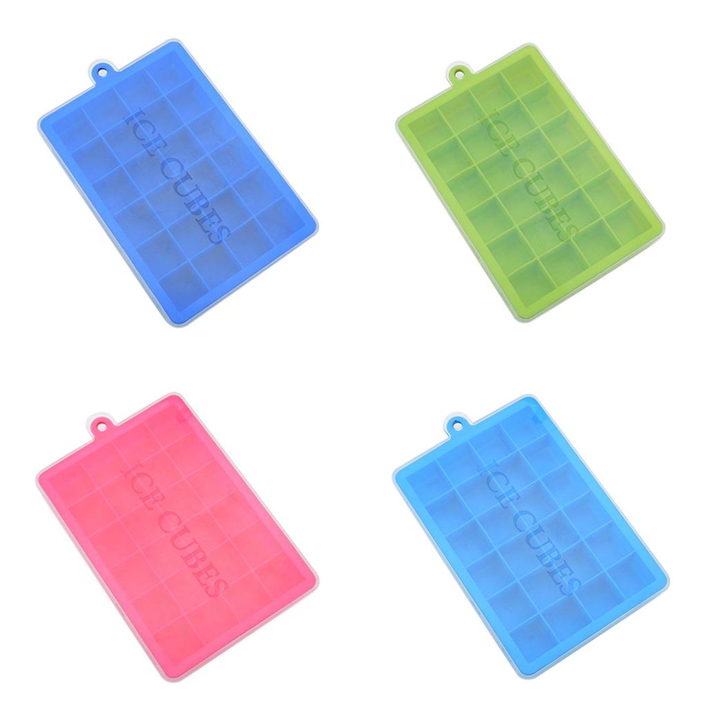 Silicone Ice Cube Tray With Lids For Food Storage And Jelly Molds For Baby Food And Fruit Puree