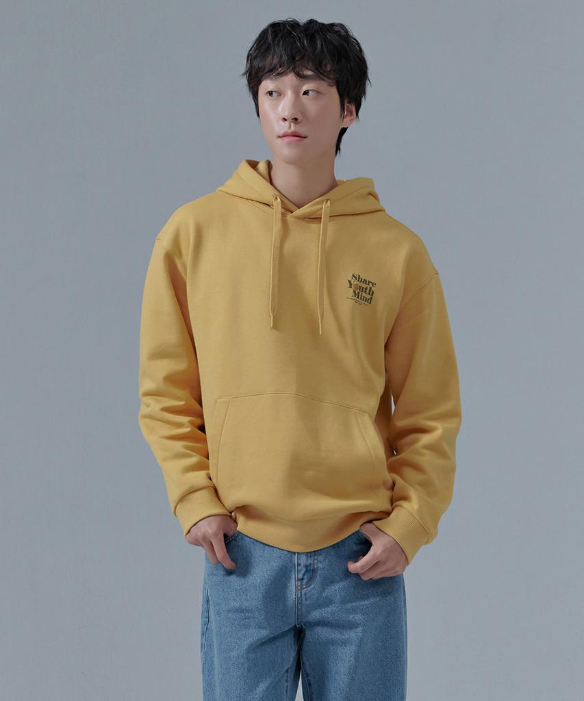 Unisex Chest Graphic Fleece Hoodie-Cfzu5107C06