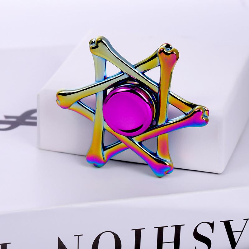 Metallischer Fidget Spinner mit landschaftlichem Motiv: Beliebtes Promi-Straßenmarkt-Dekompressionsspielzeug