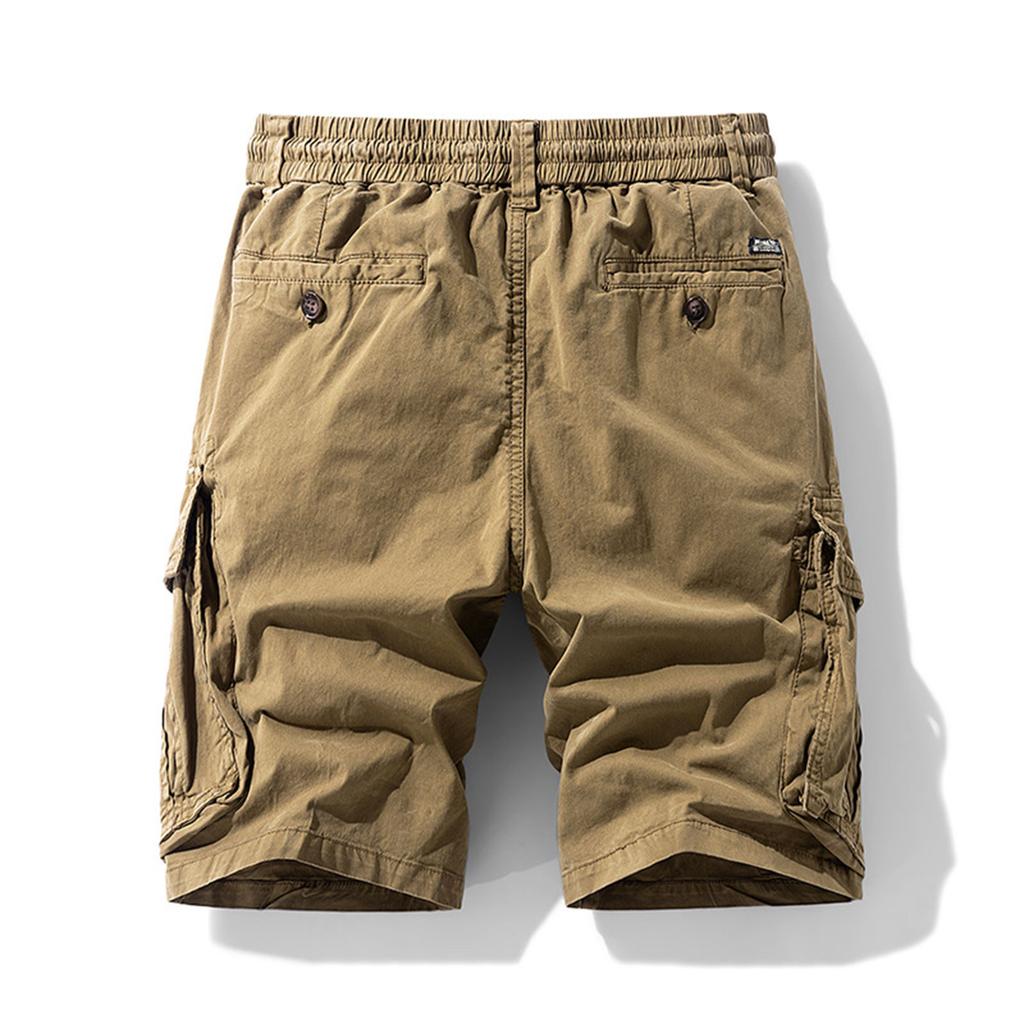 Men's Casual Color Outdoors Pocket Beach Work Trouser Cargo Shorts Pant