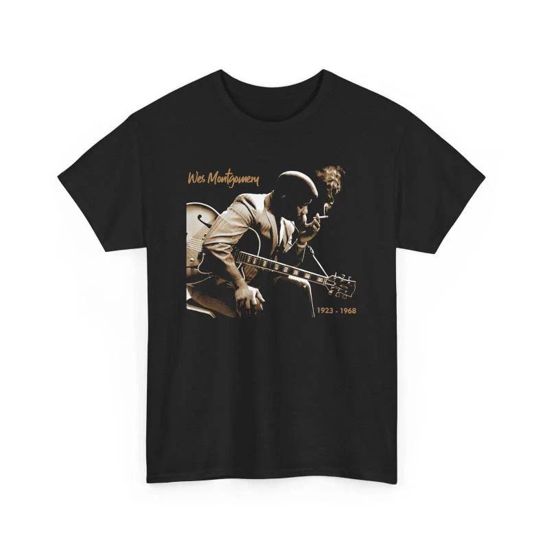 Wes Montgomery Vintage Jazz Tee, Jazz Guitarist T-Shirt L
