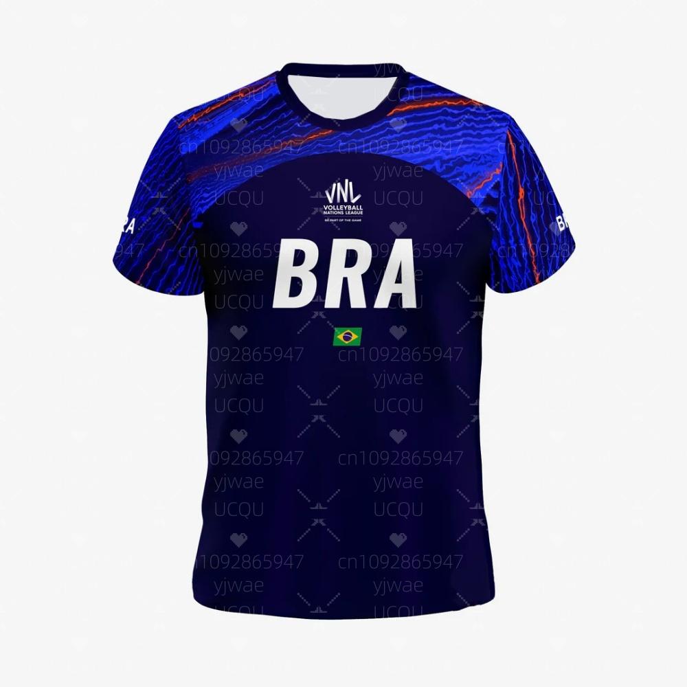 HORKÝ VÝPRODEJ DÁMSKÝ Brazílie VNL Volejbalový dres UNISEX Dospělý Vrchní díly Pánské Kulatý výstřih Krátký rukáv Lehký Sportovní dres Tričko