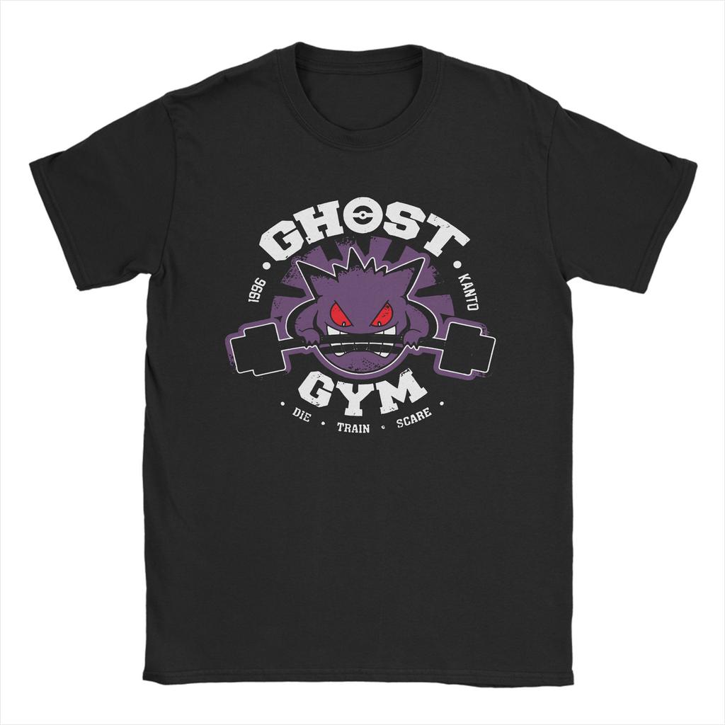 Φανέλα Ghost Gym για Άνδρες Βαμβακερή Φανέλα Gengar Kaiju Ιαπωνικού Στυλ Τσέπης T-Shirt Κοντομάνικη Ρούχα Ιδέα Δώρου