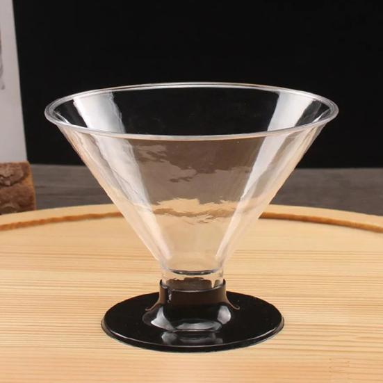 10 ks Jednorázová sada sklenic na Martini Plastová koktejlová sklenice na večírky Svatby Dezerty Průhledné sklenice na koktejly Šampaňské Zmrzlinu