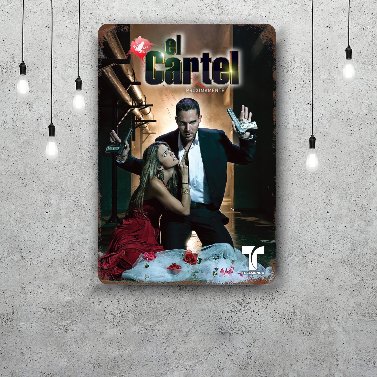 

El Cartel De Los Sapos Decor Poster Vintage Tin Sign Metal Sign Decorative Plaque for Pub Bar Man Cave Club Wall Decoration 20x30cm（7.8x11.8inch）