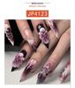 3D Florale Lange Spitze Französischer Stil Tragbare Nagelkunstspitzen