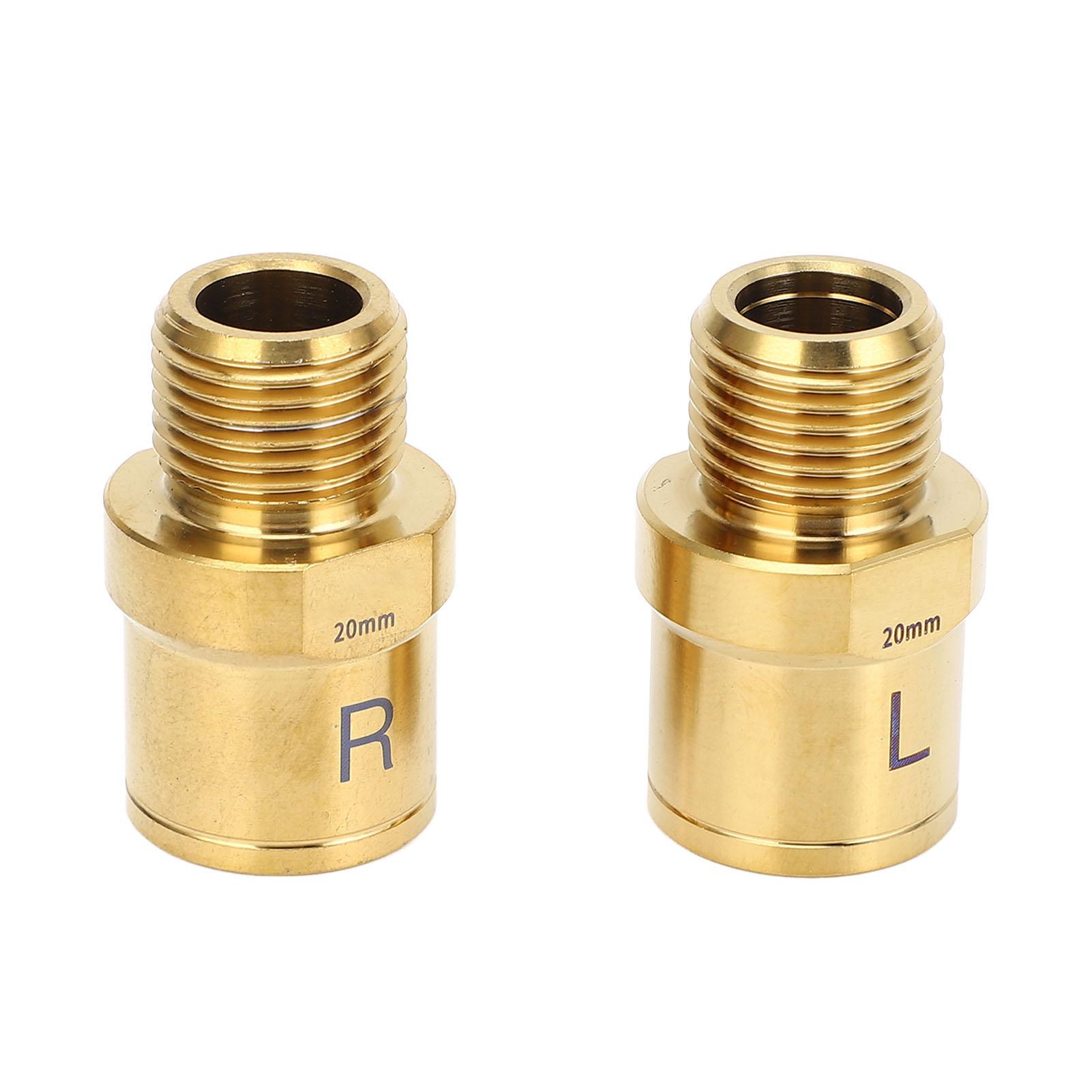 

2PCS Bike Pedal Extender Gold 20mm Ti Alloy Bike Pedal Lengthening Shaft for Cycling