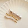 Women's Wave Pearl Heart Hairpin 3-Piece Set