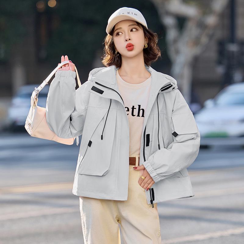 

Spring 23 Women s Petite Fashion Hooded Long-Sleeve Casual Jacket W5807 M (90-115 jin)