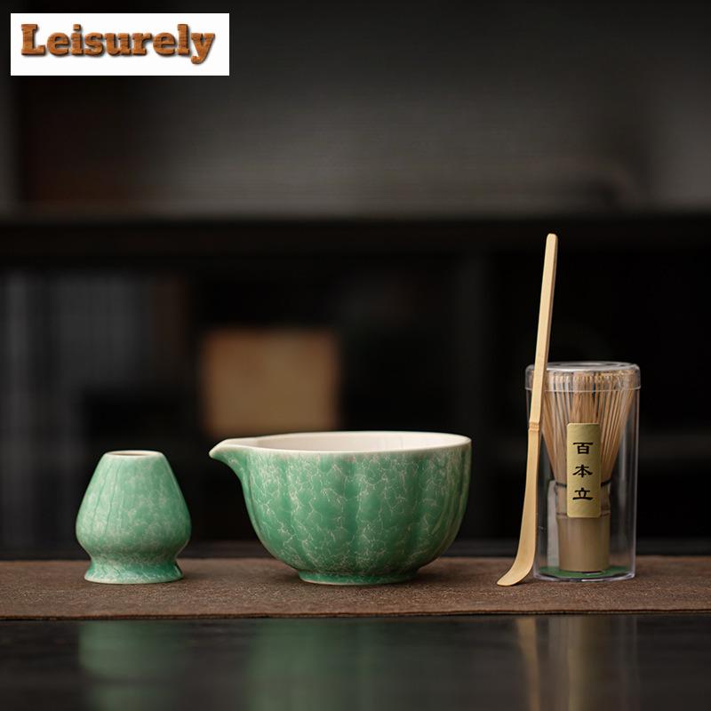 Ofengeformte Eisblumen-Keramik Matcha-Schale Besen Stehende Schalen Teezeremonie-Zubehör Ausrüstung Teeset Bastelbedarf