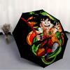 Goku Automatic Umbrella - Foldable with 8 Iron Ribs, Portable for Outdoor, Gift, Outdoor Umbrell, Playful Accessory, Durable High Quality, I