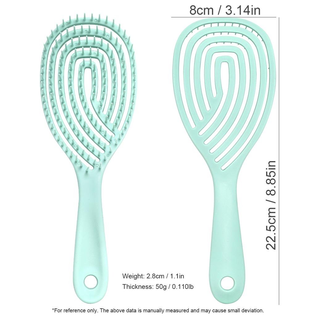 Scalp Massage Combs Hollow Out Hair Brush Hair Styling Detangler Fast Blow Drying Detangling Tool Wet Dry Curly Hair
