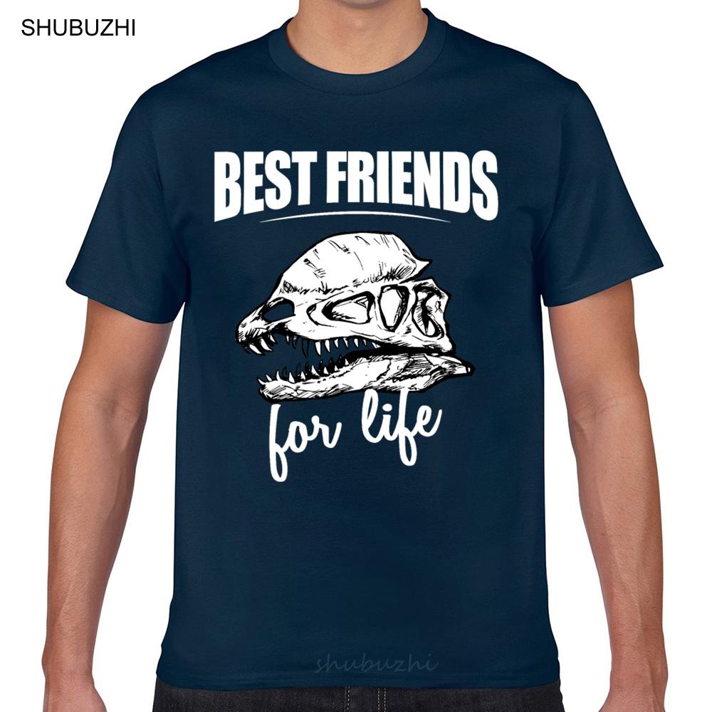 

Tops T Shirt Men best friends for life dilophosaurus for everyone ONeck Vintage Geek Short Male Tshirt 4XL