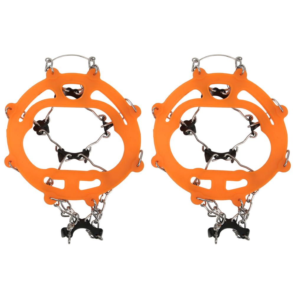 2 szt. Raki lodowe antypoślizgowe nakładki na buty raki śnieżne z 8 kolcami do wędrówek pieszych