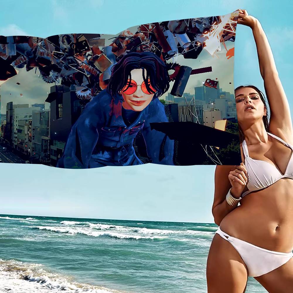 Singer K-Kenshi Y-Yonezu Lost Corner Microfiber Printed Beach Towel Mountain Climbing Yoga Swimming Running Absorbent Soft Towel