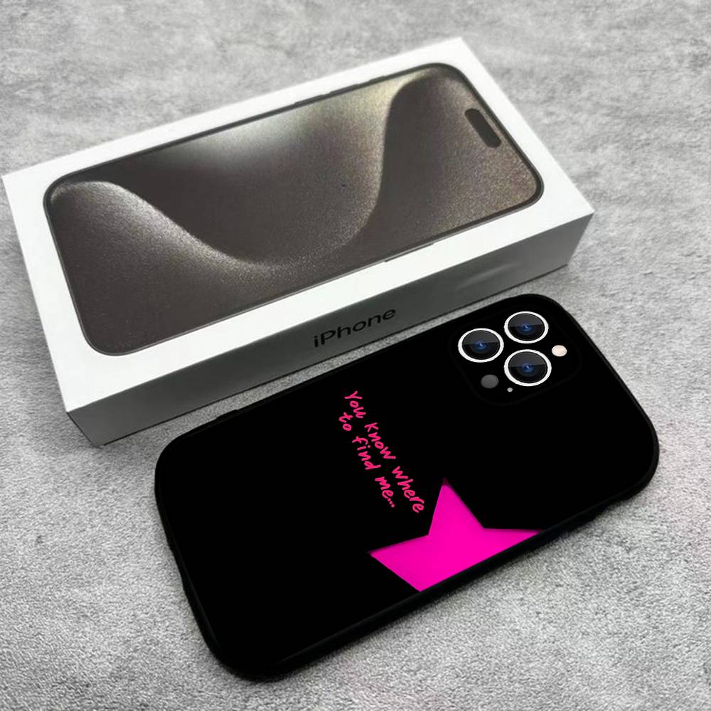 T-TV Girl Band Phone Case For iPhone 17,16,15,14,13,12,Pro,Max,Plus,E,SE4,Air,Mini Black Soft Box iPhone16pro