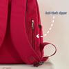 2024 Minimalist Solid Color Backpack for Girls & Women - Junior High, High School, College