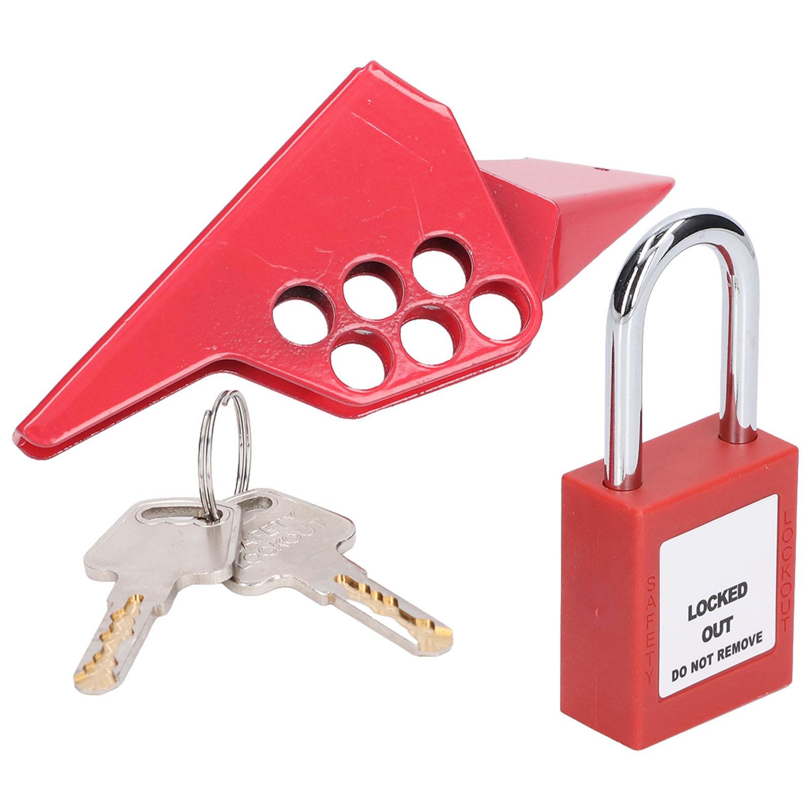 

Standard Ball Valve Lock Small Industrial Pipeline Handle Ball Valve Lock with 38mm Padlock