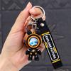 Cute Cartoon Astronauts Bear Keyring Delicate Simple Couple Dolls Pendant Creative Backpack Decoration Accessories Gifts