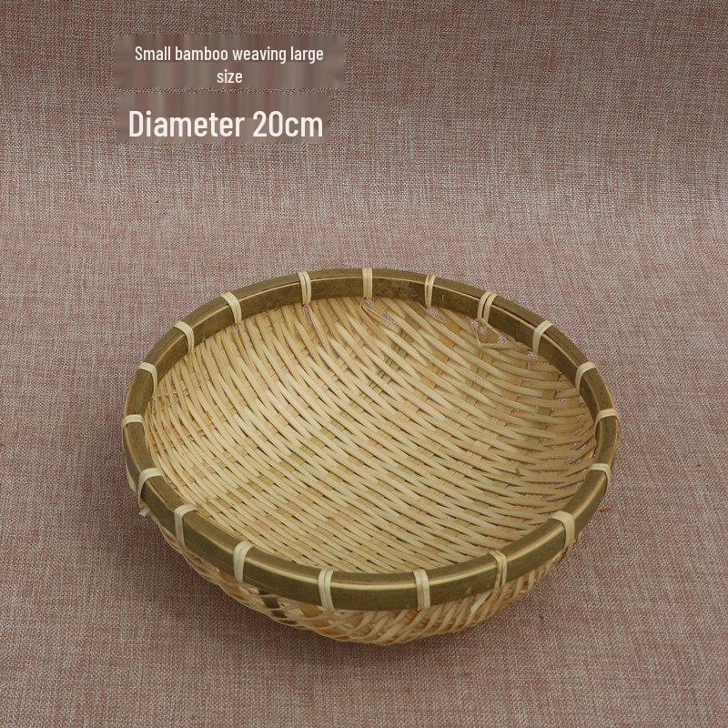 Bamboo Woven Multifunctional Basket: Rice Washer, Fruit Drainer, Vegetable Basket, Steamed Bun & Storage Solution