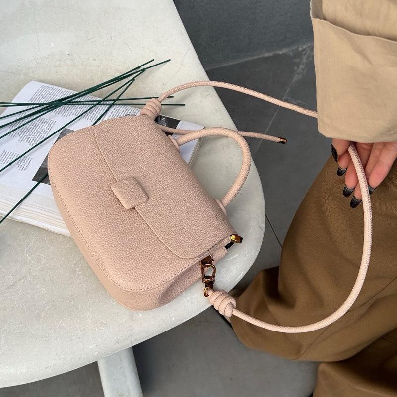 

One shoulder new bag fashionable versatile small square bag solid color handbag bag