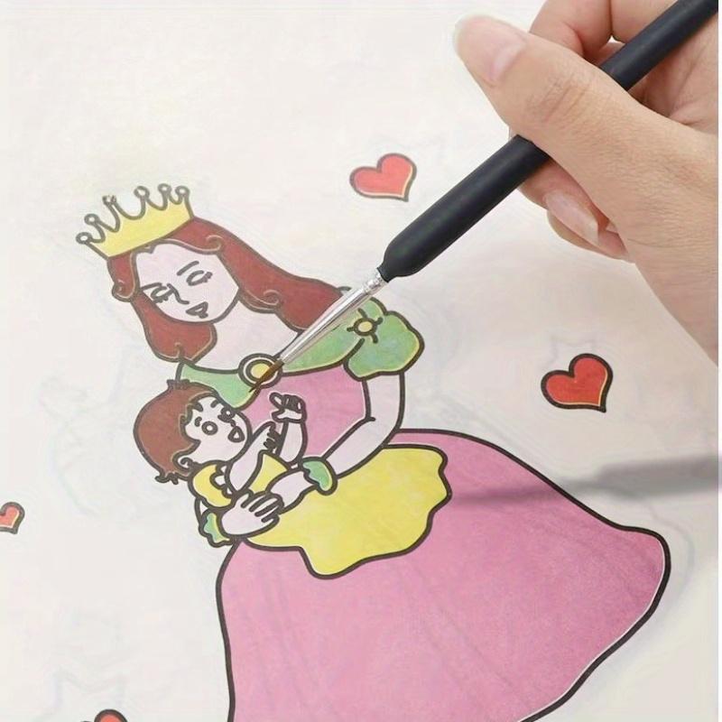 Malpinsel-Set - DIY Figurenmalkreiden, Nylonborsten, Geeignet für Aquarell, Ölmalerei, Acrylmalerei, Detailpinsel