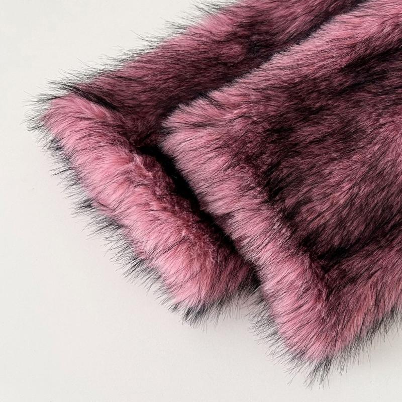 Women Cozy Winter Leg Warmers with Soft Furry Harajuku Fuzzy Plush Boot Cuffs Leg Covers for Indoor and Outdoor Use