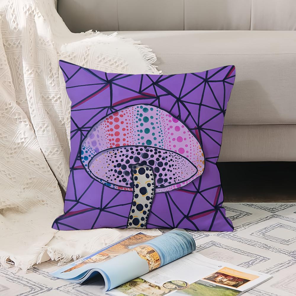 Aesthetic Art K-Kusama Y-Yayoi Pillow Case Office Cushions Suitable For Sofa Car Bedroom Decorative Cushion Cover