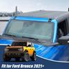 Roof Rail Cargo Rack End Cap Cover Trim Bezel Protet For Ford Bronco + Black