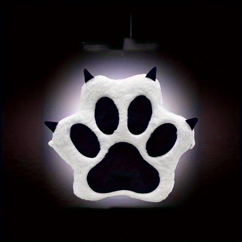 Cartoon Puppy Paw-Shaped Plush Large-Capacity Backpack,Featuring A Zip Closure Design,Stylish Faux Fur Leather Bag,Creative Trendy School Backpack