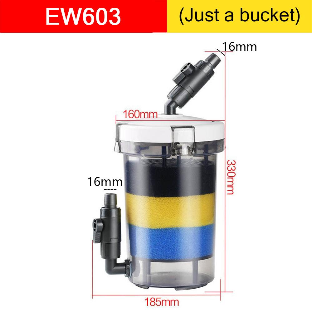 Pre-Filter Biochemical Fish Tank Filter Barrel Ultra-quiet Transparent External Aquarium Filter Bucket