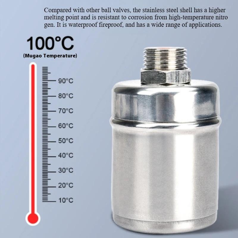 304 Stainless Steel Automatic Float Valve - 1/2" 3/4" 1" Ball Valve, Internal Mount For Water Tower Tank Level Control