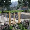 Vidaxl Wooden Gate, Hazel, 100X120 Cm