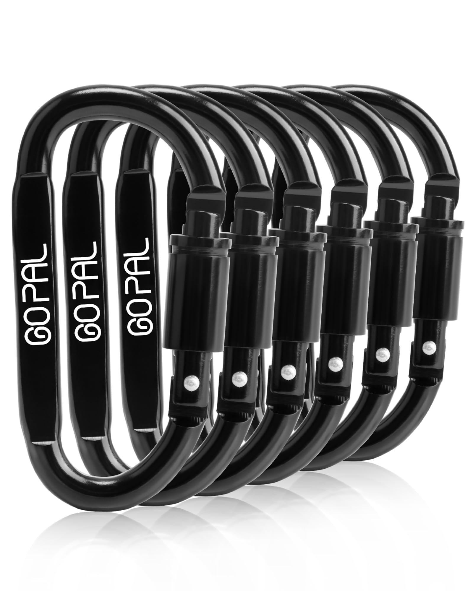 Go Pal GP03 Lock Carabiner Stylish Large Carabiner Screw Lock 8cm x 4cm