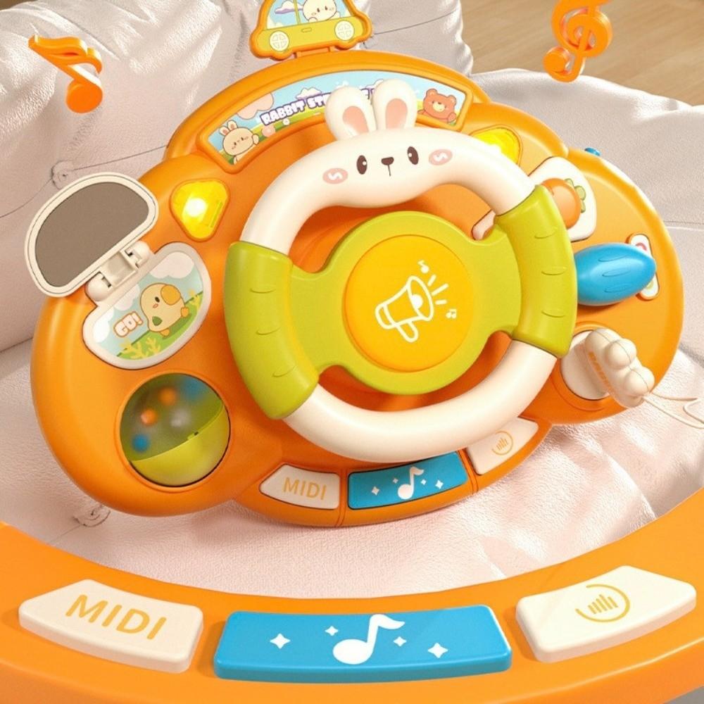 Multi Functional Simulation Steering Wheel Toys Electric Copilot Steering Wheel Toy  Infant
