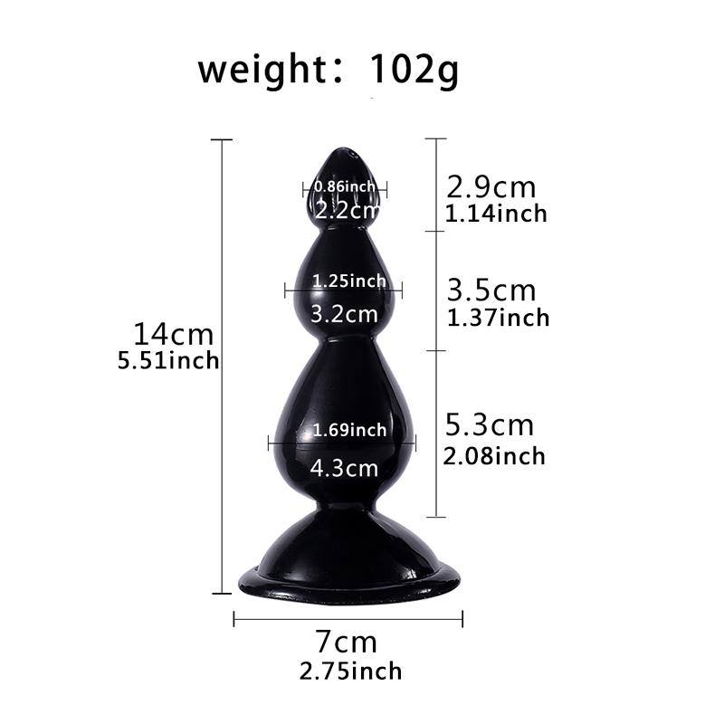 Female Size S/M/L Pull Beads Butthole And Vaginal Use Multicolor Healthy Soft Gel Suction Cup For Women Big Dick Sex Toys