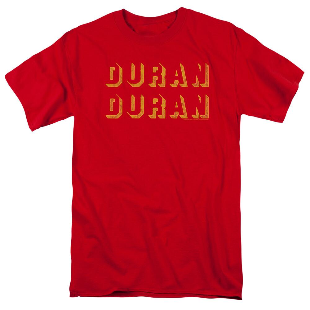 26 Duran Duran Negative Space T Shirt Mens Licensed Rock Band Tee Red Unisex T-Shirt L