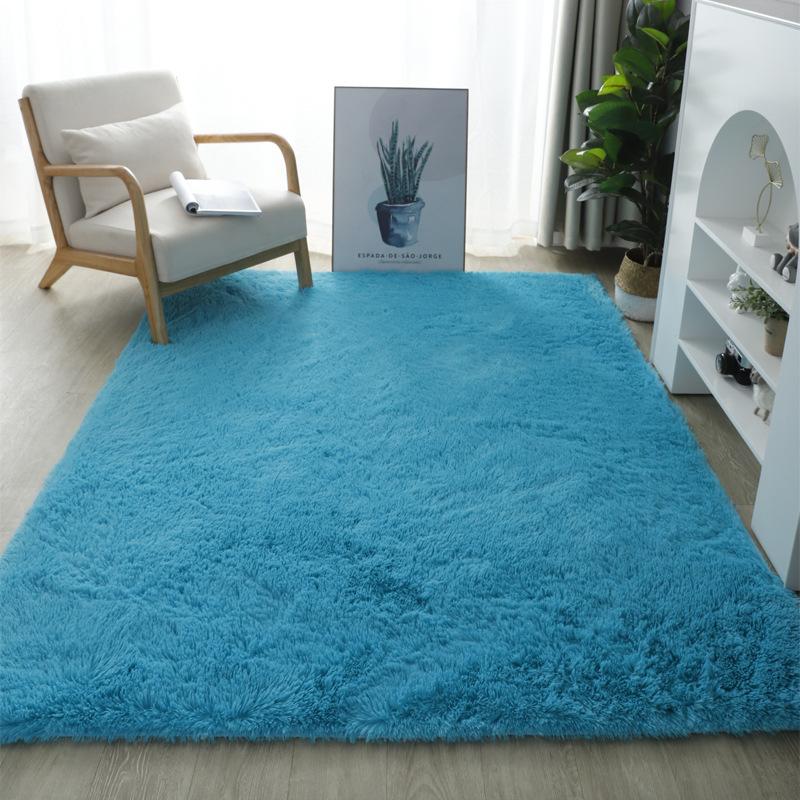 Winter Modern Silk Wool Thickened Warm Carpet Living Room Coffee Table Sofa Bedside Carpet Bedroom Carpet Floor Mat