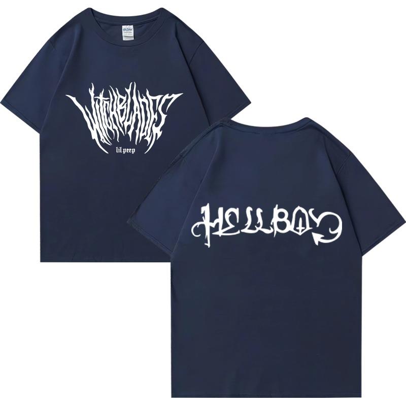 Rapper Lil Peep Graphic T Shirts Men Women's Vintage Hip Hop Short Sleeve T-shirt Summer Street Fashion Casual Over Sized Tees