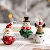 New Arrival boże narodzenie kutego żelaza dzwonek bałwanek łoś wisiorek ozdoba 2023XMAS Home Decor ozdoba choinkowa Natal Navidad