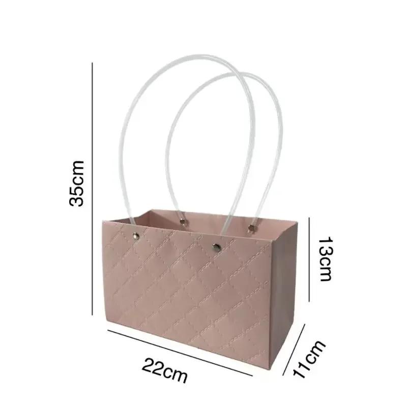 Flowers Basket Boxes Gift DIY Packaging Materials Wedding Favors 10pcs Flower Tote Bags Kraft Paper Bouquet Floral Arrangement