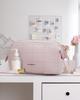 BAGSMART Makeup Storage Cosmetic Storage Makeup Multifunctional Makeup Brush Storage Wash Travel Accessories Storage Large Business Pink Pouch, Pouch,
