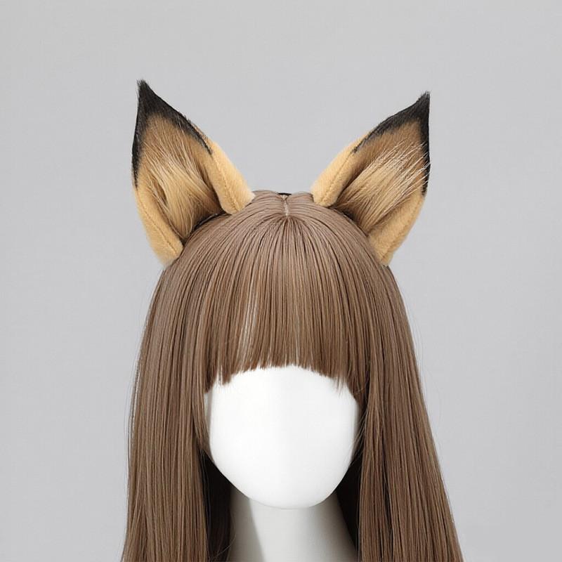 Fox Ear Headband Genshin Impact Klee Cosplay Costume Accessory Soft Plush Animal Ears Hairband Anime Convention