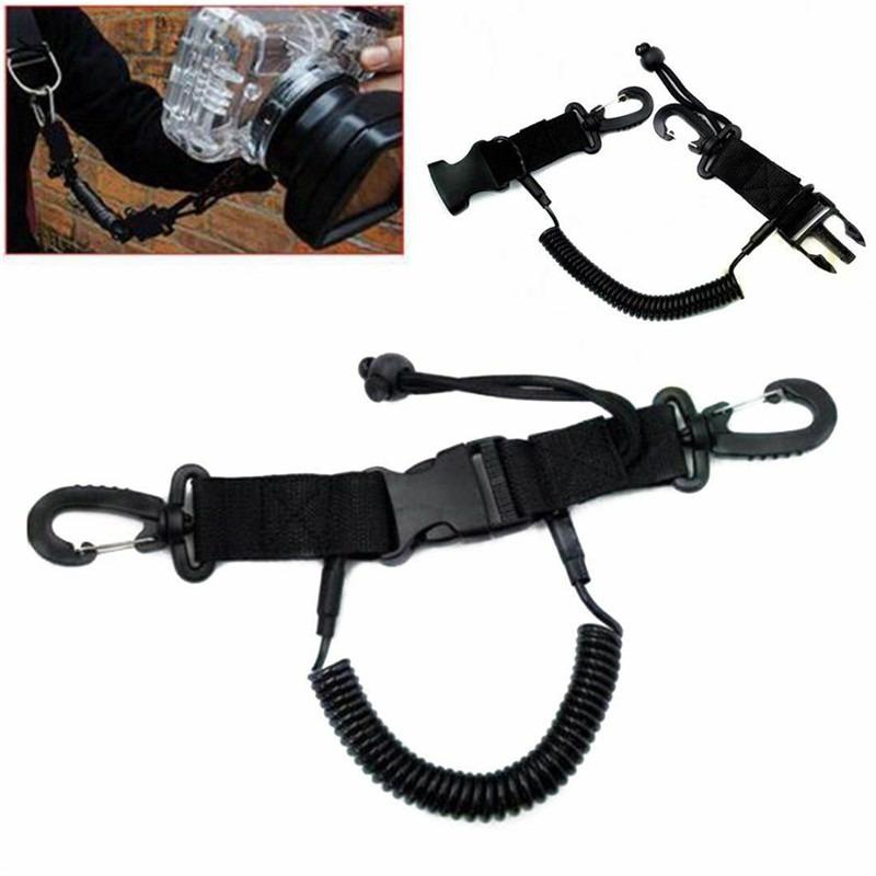 Black Diving Camera Lanyard Quick Release Buckle Diving Tools Anti-lost Lanyard for Underwater Sports Swimming Accessory